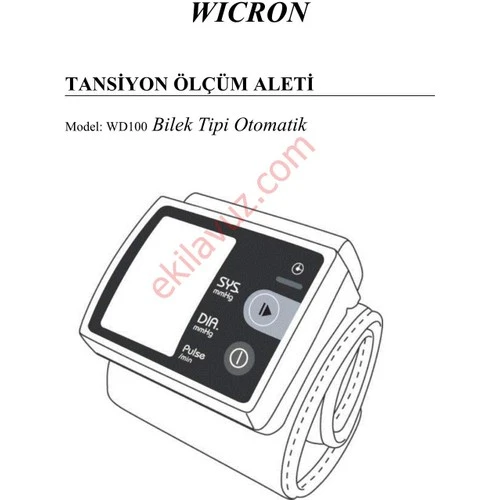 Wıcron Lıfe Tansıyon Aletı Bılekten Dıjıtal Konusan