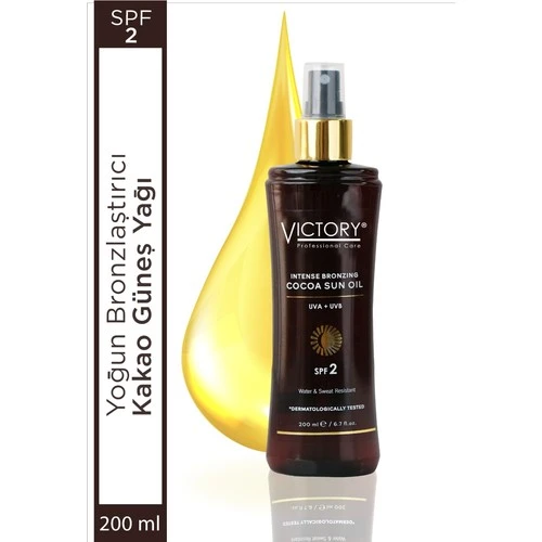 Vıctory Bronzlaştırıcı Kakao Yağı Spf 2 200 Ml