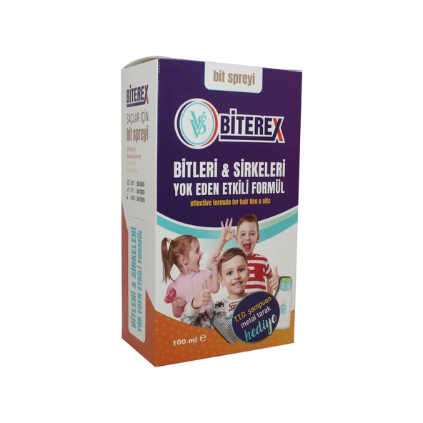 Bıterex Bit Sprey+Sampuanı Kofre Set Tarak Hediyeli