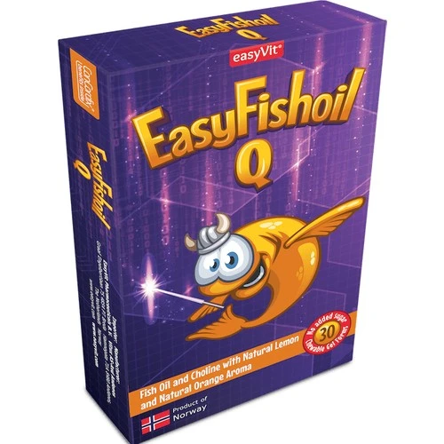 Easyfıshoıl Q Omega 3 Kolın Vıtamın 30 Tablet