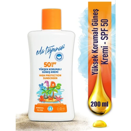 Eda Taşpınar Mineral Filitre Kids Çocuk Kremi Spf 50 200 Ml