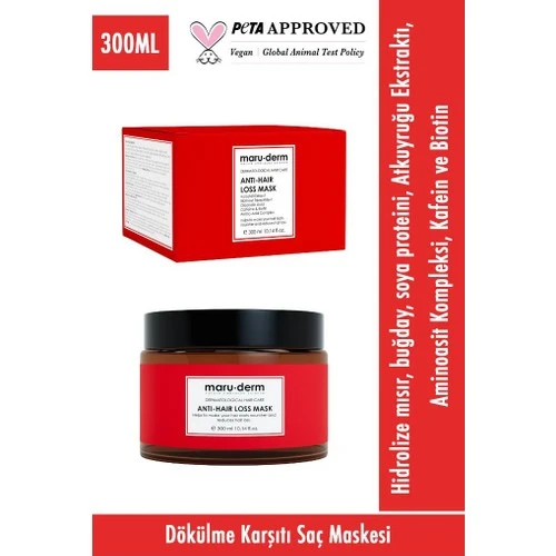 Maruderm Dökülme Karşıtı Saç Maskesi 300 Ml (W)