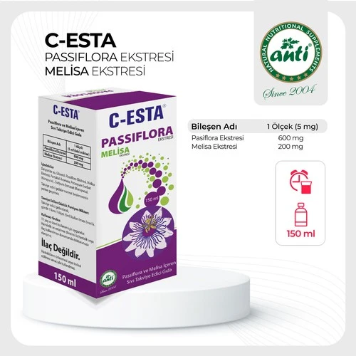 Passıflora C-Esta Surup 150 Ml (Passıflora-Melısa)