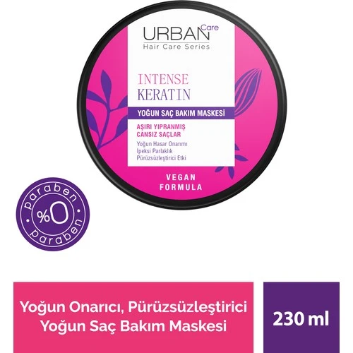 Urban Care İntense Keratin Yoğun Saç Bakım Maskesi 230Ml