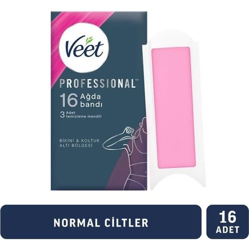 Veet Ağda Bandı Bikini & Koltuk Altı Normal Cilt Tipleri İçin 16 Adet