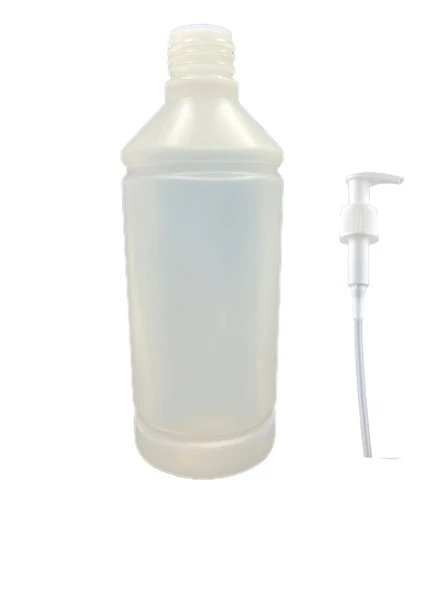 500ml kuşaklı naturel renk plastik şişe sıvı sabun pompalı, 12 adet, sabun şişesi, pompalı şişe, duş jeli şişesi, kozmetik şişe