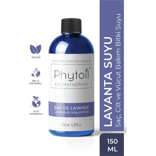Phytoil Eau De Lavande Lavanta Suyu Saç Cilt Ve Vücut Bakım Bitki Suyu 150 Ml