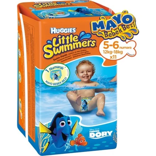 Huggies Little Swimmers 5-6 Numara 12-18 Kg 11'Li