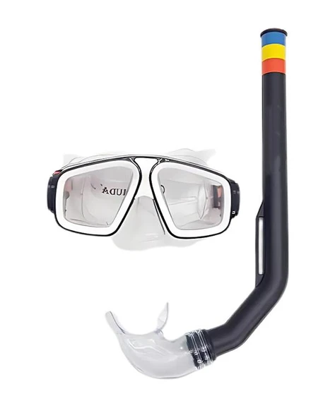 Bermuda Dalış Maskesi ve Şnorkel Seti Siyah SP4449 - 2