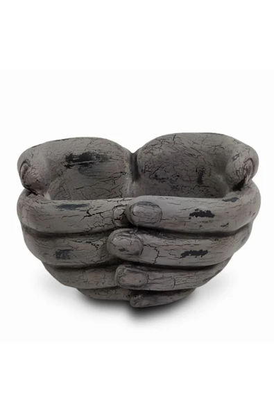 Dekoratif Avuç Içi El Saksı (19x16cm) ürün görseli