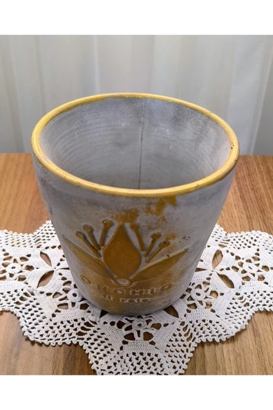 Beton Çiçek ve Bonsai Vazosu - Resim 2