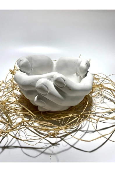 Dekoratif Avuç Biblo Saksı 22*19*12 - Resim 3