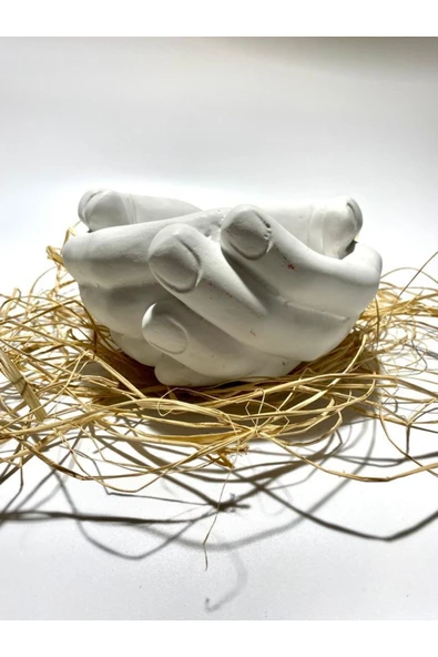 Dekoratif Avuç Biblo Saksı 22*19*12 - Resim 2