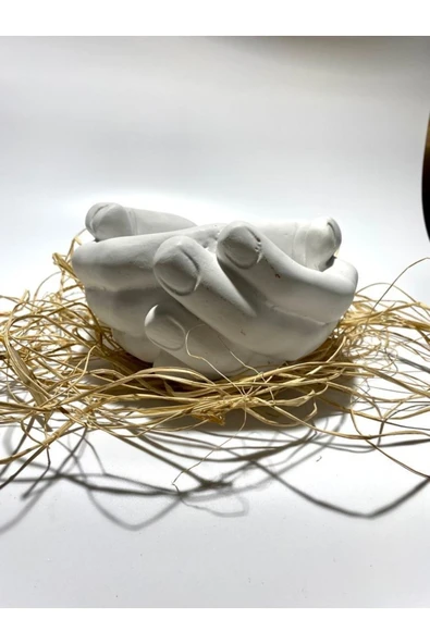 Dekoratif Avuç Biblo Saksı 22*19*12 ürün görseli 1