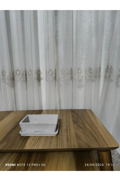 Salvador Dizayn  Tabaklı Taş Vazo Aranjman Bonsai ve Orkide Saksısı - Resim 2