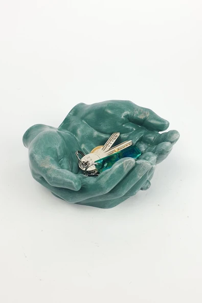 Özel Tasarım El Avuç Içi Düzenleyici Saksı Anahtarlık - Resim 4