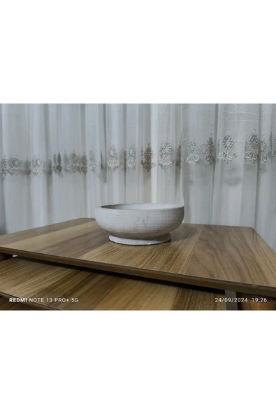 Çift Taban Taş Vazo Aranjman Bonsai ve Orkide Saksısı - Resim 7