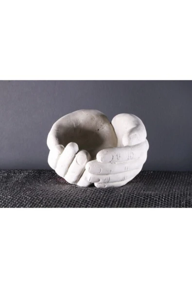Avuç Dekoratif Kaktüs Ve Sukulent Beton Saksı ürün görseli