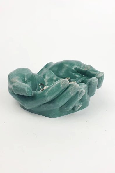 Özel Tasarım El Avuç Içi Düzenleyici Saksı Anahtarlık - Resim 3