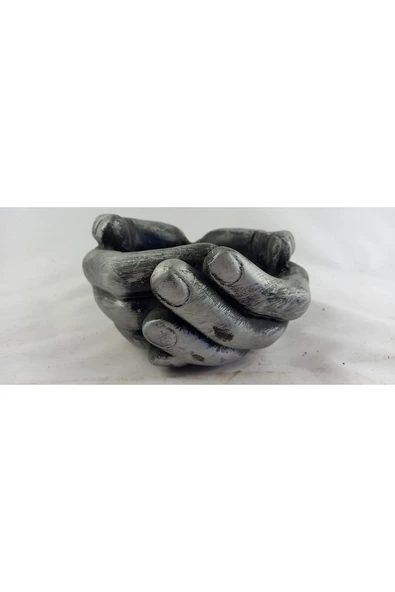 Avuç Içi Saksı Gümüş ürün görseli