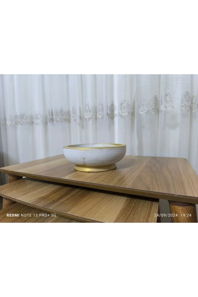 Riyad Dizayn Çift Taban Taş Vazo Aranjman Bonsai ve Orkide Saksısı - Resim 7