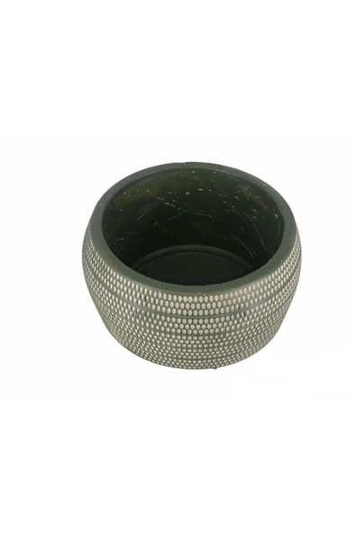 Ridge Oval Serisi Beton Vazo - Resim 2