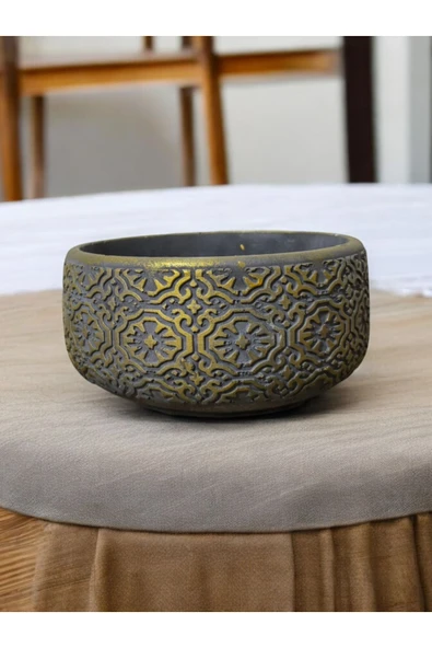 Aranjman Orkide ve Bonsai Saksısı 20*12 ila 15 cm Beton - Resim 3