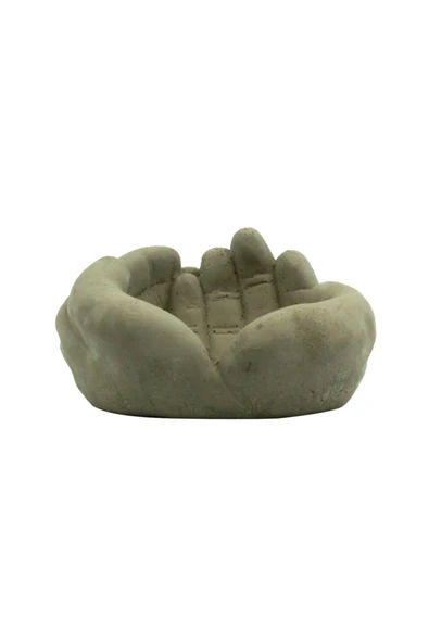 Bir Avuç Saksı Ham Beton - Resim 3