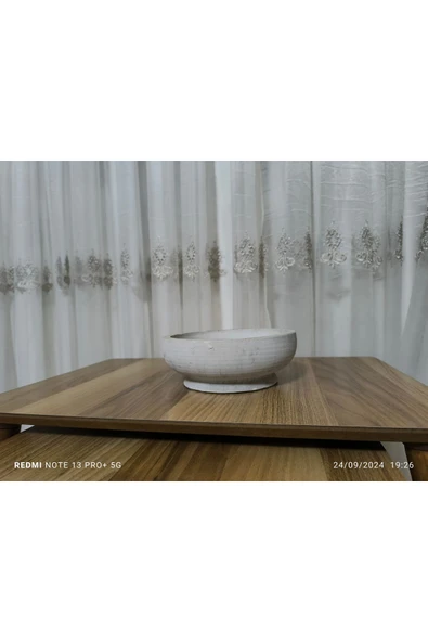 Çift Taban Taş Vazo Aranjman Bonsai ve Orkide Saksısı - Resim 5