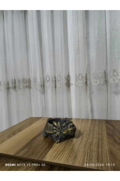 Kara Ejder Dizayn  Tabaklı Taş Vazo Aranjman Bonsai ve Orkide Saksısı - Resim 2