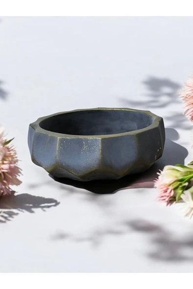 Brezilya Dizayn Taş Bonsai Aranjman ve Orkide Saksısı - Resim 3