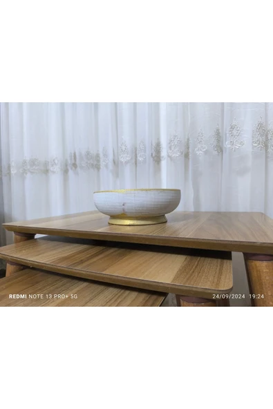 Riyad Dizayn Çift Taban Taş Vazo Aranjman Bonsai ve Orkide Saksısı - Resim 6