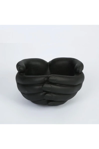 R Avuç Saksı Küçük Mat Siyah ürün görseli
