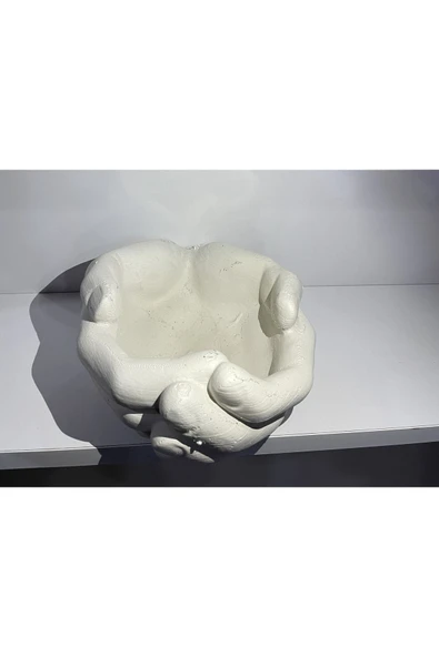 Avuç Içi Dekoratif Saksı Büyük Boy - Resim 2