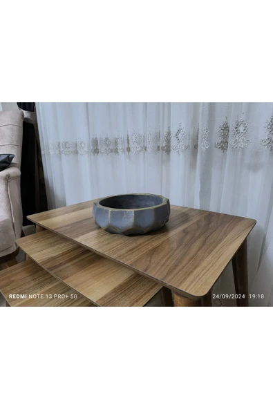 Sao Paulo Dizayn Çift Taban Taş Vazo Aranjman Bonsai ve Orkide Saksısı - Resim 3