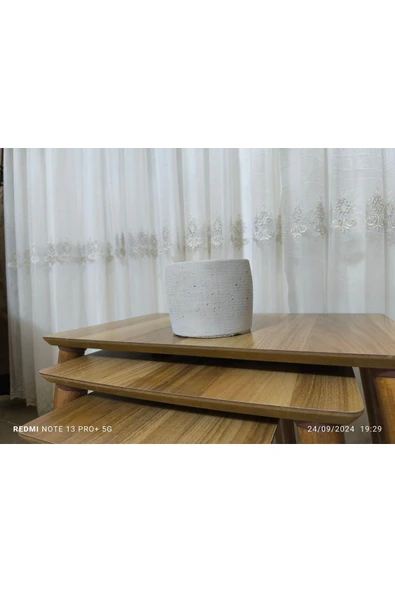 Basra Dizayn Taş Vazo Aranjman Bonsai ve Orkide Saksısı - Resim 5