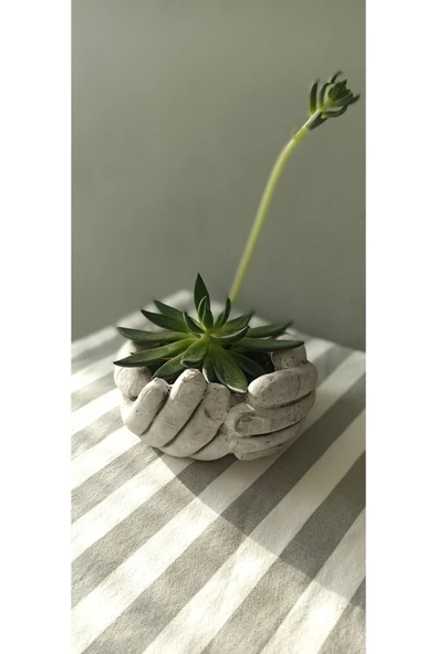 Avuç Içi El Beton Saksı&anahtarlık
