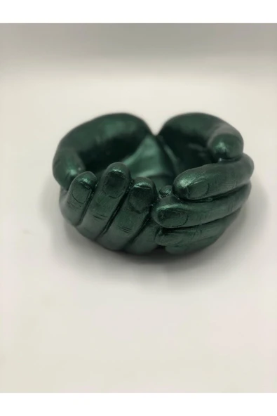 Antik Yeşil Avuç Saksı ürün görseli 1