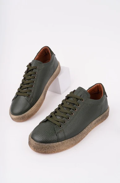 Muggo THOMAS Bağcıklı Hakiki Deri Erkek Günlük Sneaker Spor Ayakkabı - 2