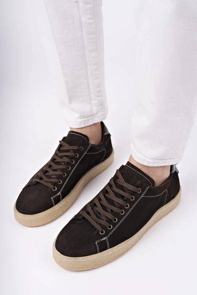 Muggo MİDWAY Bağcıklı Hakiki Deri Erkek Günlük Sneaker Spor Ayakkabı - 2