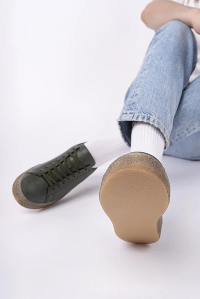 Muggo THOMAS Bağcıklı Hakiki Deri Erkek Günlük Sneaker Spor Ayakkabı - 7