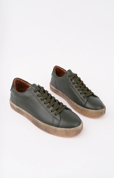 Muggo THOMAS Bağcıklı Hakiki Deri Erkek Günlük Sneaker Spor Ayakkabı - 3