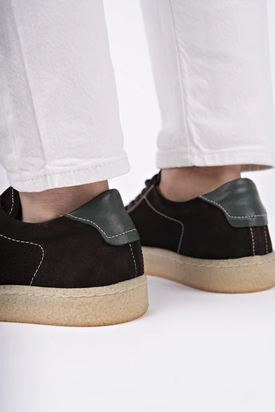 Muggo MİDWAY Bağcıklı Hakiki Deri Erkek Günlük Sneaker Spor Ayakkabı - 8