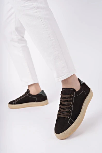 Muggo MİDWAY Bağcıklı Hakiki Deri Erkek Günlük Sneaker Spor Ayakkabı - 3