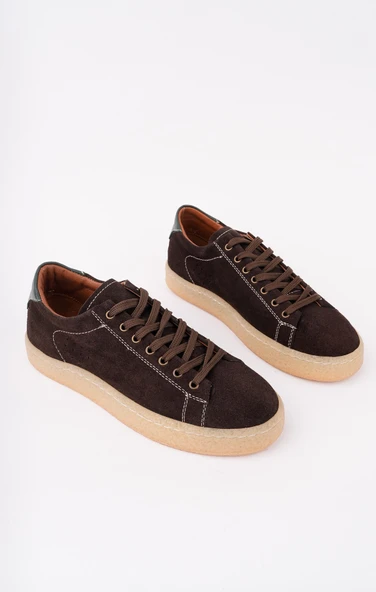 Muggo MİDWAY Bağcıklı Hakiki Deri Erkek Günlük Sneaker Spor Ayakkabı - 7