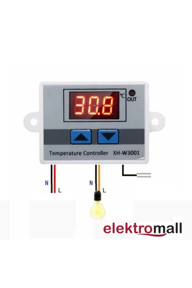 XH-W3001 220V Dijital Termostat Akvaryum Kuluçka Makinesi
