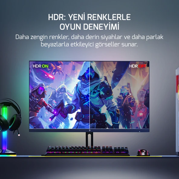 GamePower Bull T20 180Hz 0.5ms Fast IPS  FHD Gaming Monitör (Sıfır Ölü Piksel Garantili) - 5