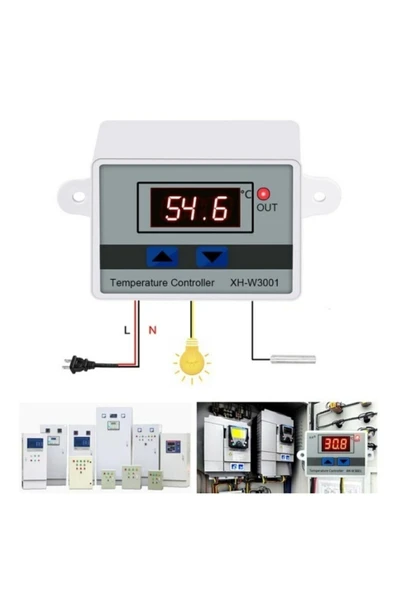 XH-W3001 220V Dijital Termostat Akvaryum Kuluçka Makinesi - 2
