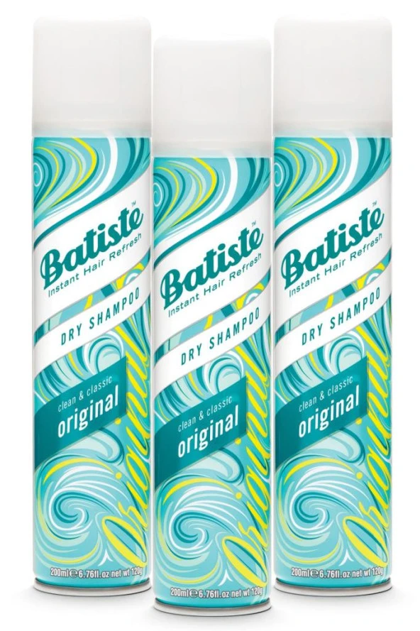 Batiste Orijinal Kuru Şampuan - Original Dry Shampoo 200 ml 3 Adet