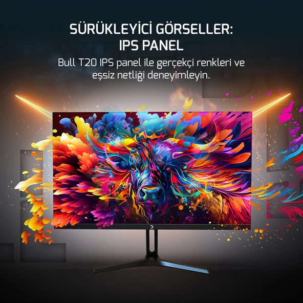 GamePower Bull T20 180Hz 0.5ms Fast IPS  FHD Gaming Monitör (Sıfır Ölü Piksel Garantili) - 3